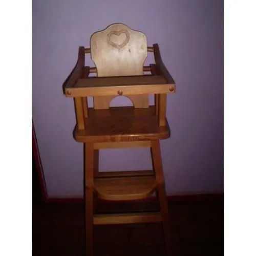 Silla de comer para bebé en madera - Accesorios de Bebes - A la ...