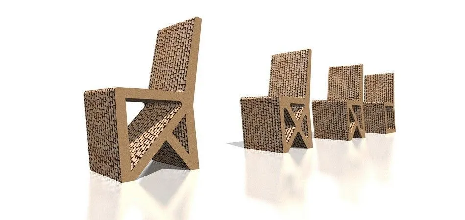 Silla moderna / de cartón - SIT IN by Paolo Gentile - drydesign