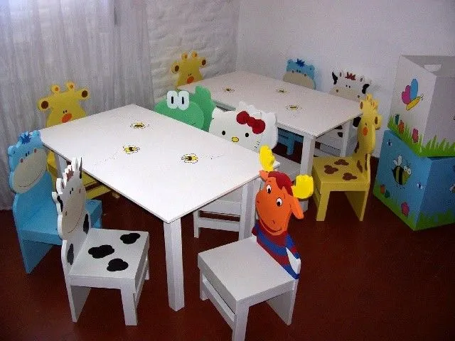 Sillitas y Mesas para Jardines y Guarderias