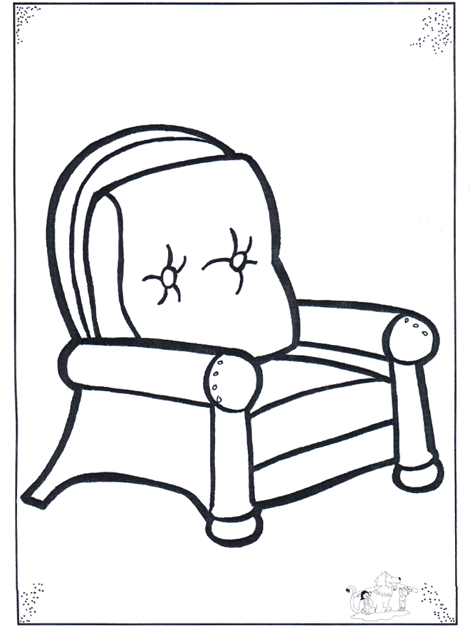 Un sillón Colouring Pages