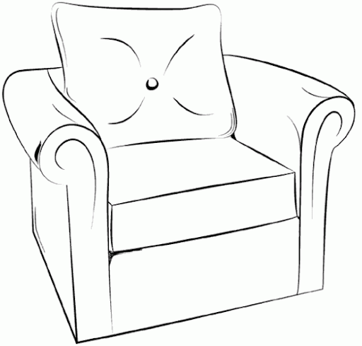 Dibujos de sillones para colorear - Imagui