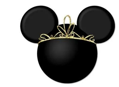 Silueta de la cabeza de Minnie con tiaras. - Ideas y material ...