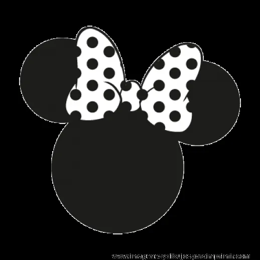 silueta de cara de minnie mouse en png | imágenes | Pinterest ...