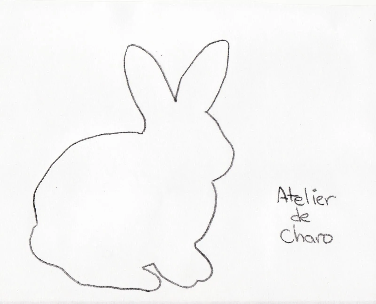 Silueta Conejo - Bunnie Silhouette - Atelier de Charo