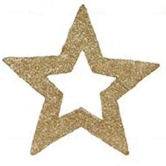 SILUETA ESTRELLA ORO