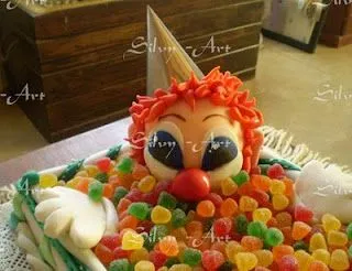 SILVY-ART: DECORACION DE TORTA INFANTIL - PAYASO