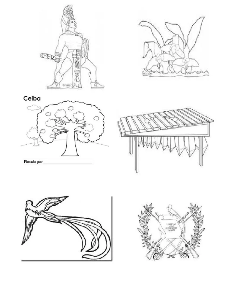 Simbolos Patrios para Colorear | PDF