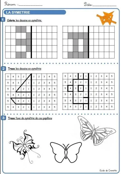 Simetria | ATENCIÓN: SIMETRÍAS, DIBUJOS EN CUADRÍCULA, UNIR PUNTOS ...