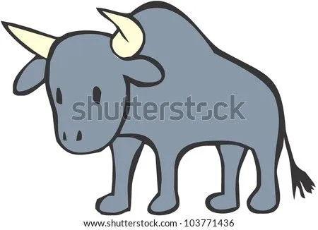 Simple Bull Illustration - 103771436 : Shutterstock