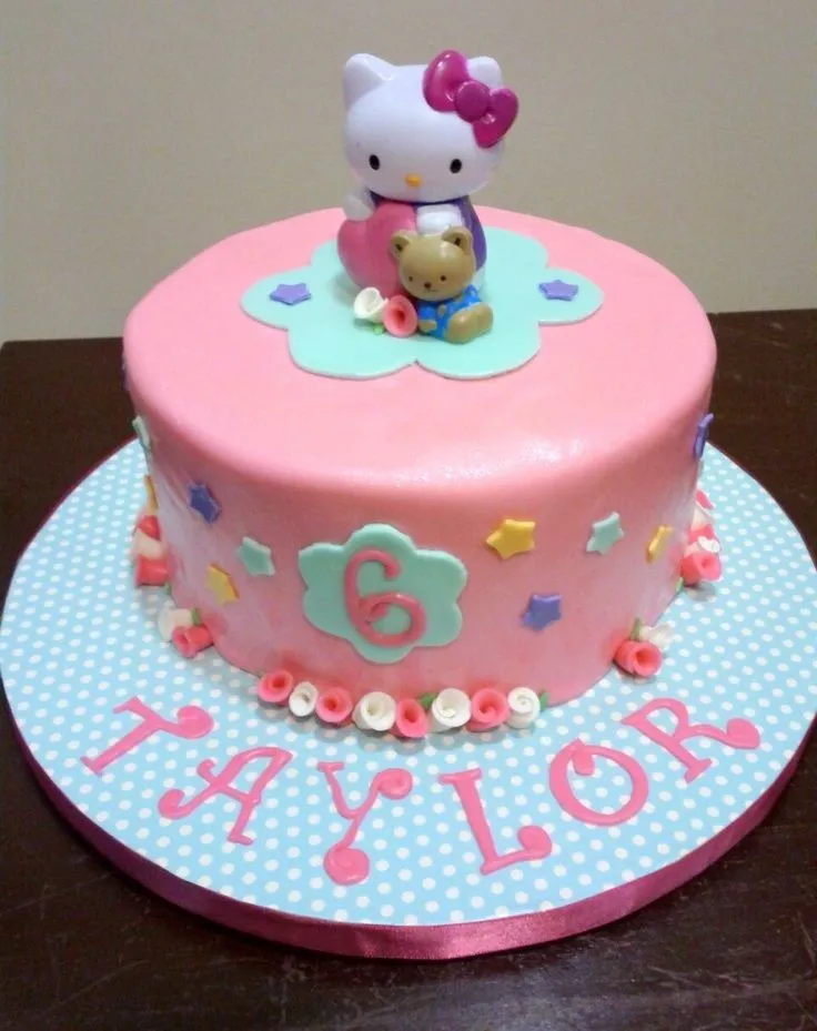 Simple Hello Kitty Fondant Cake | Cakes and Stuff I've Made | Pintere…