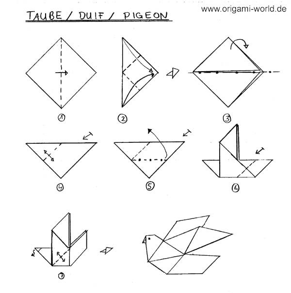 Simple Origami Instructions For Kids #1 | loyg | Pinterest