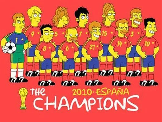 La Roja vista por Los Simpson | Learn Spanish in Spain Weblog