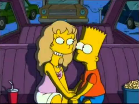 Los Simpson bart y su novia - Imagui