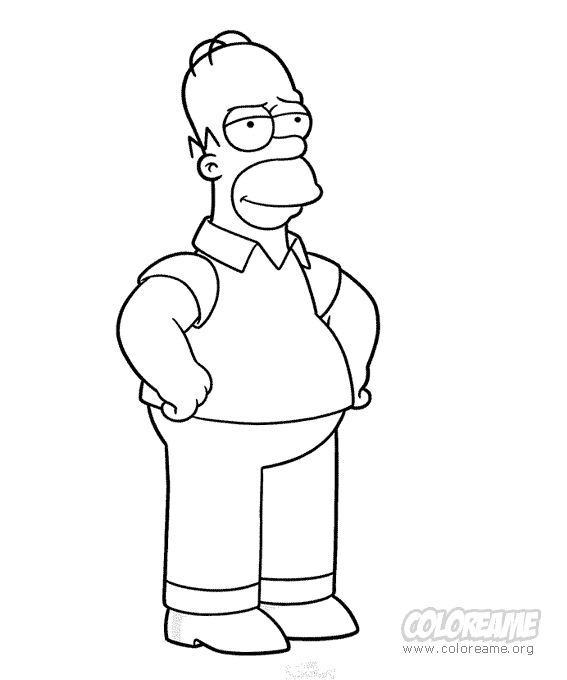 simpson para colorear ~ dibujos para pintar