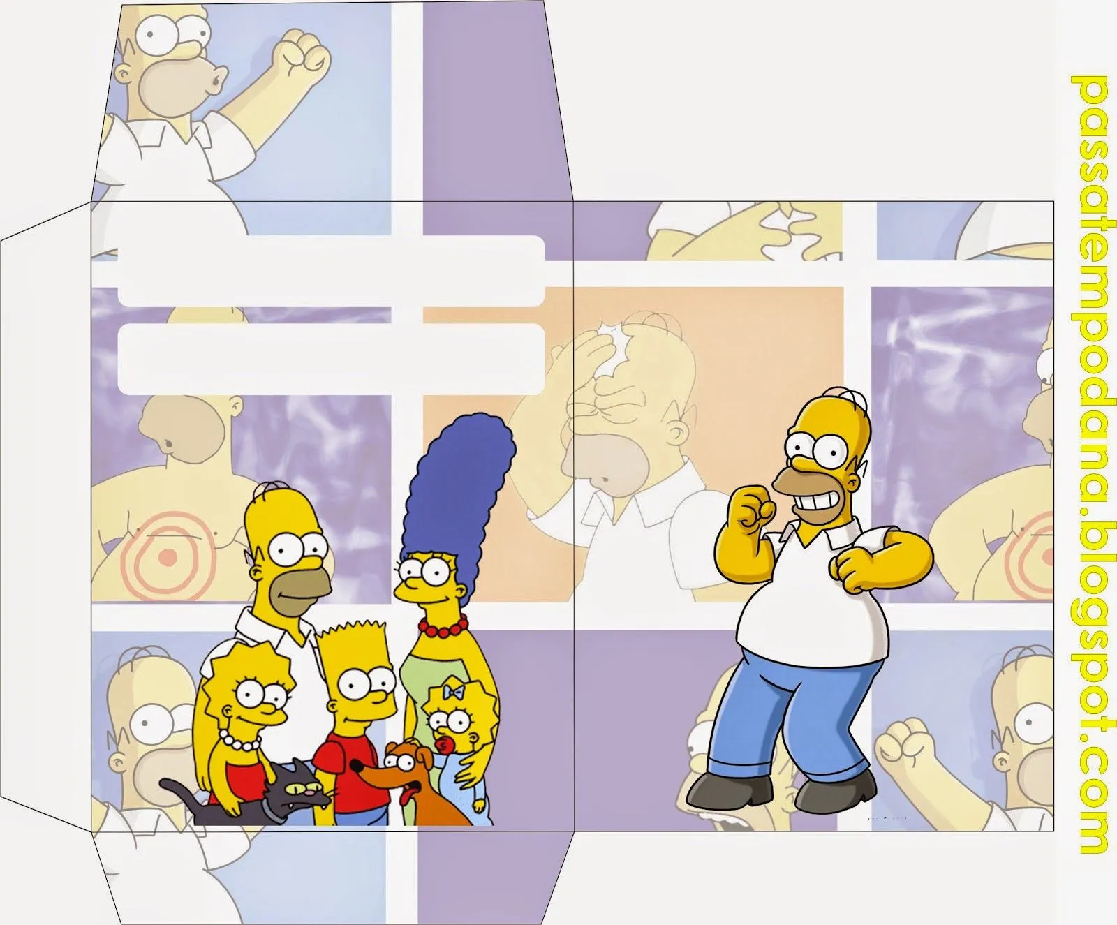 Los Simpson: Invitaciones, Tarjetas, Toppers y Stickers para ...