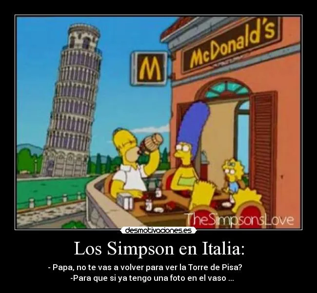 Los Simpson en Italia: | Desmotivaciones