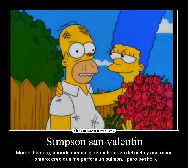 Simpson san valentin | Desmotivaciones