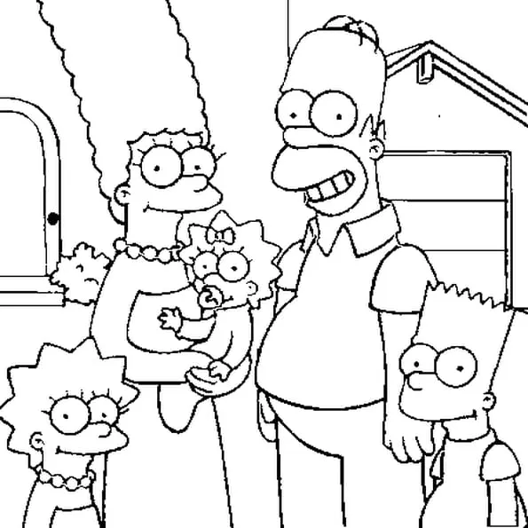 LES SIMPSONS : Coloriage les simpsons en Ligne Gratuit a imprimer ...