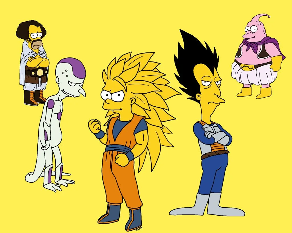 SIMPSONS-DRAGÓN BALL « Imagenesextraordinarias