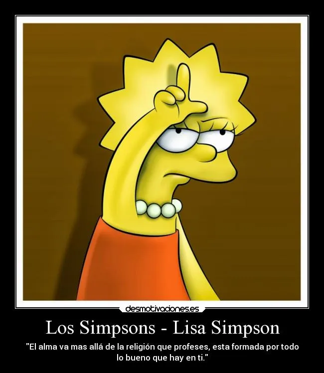 Los Simpsons - Lisa Simpson | Desmotivaciones