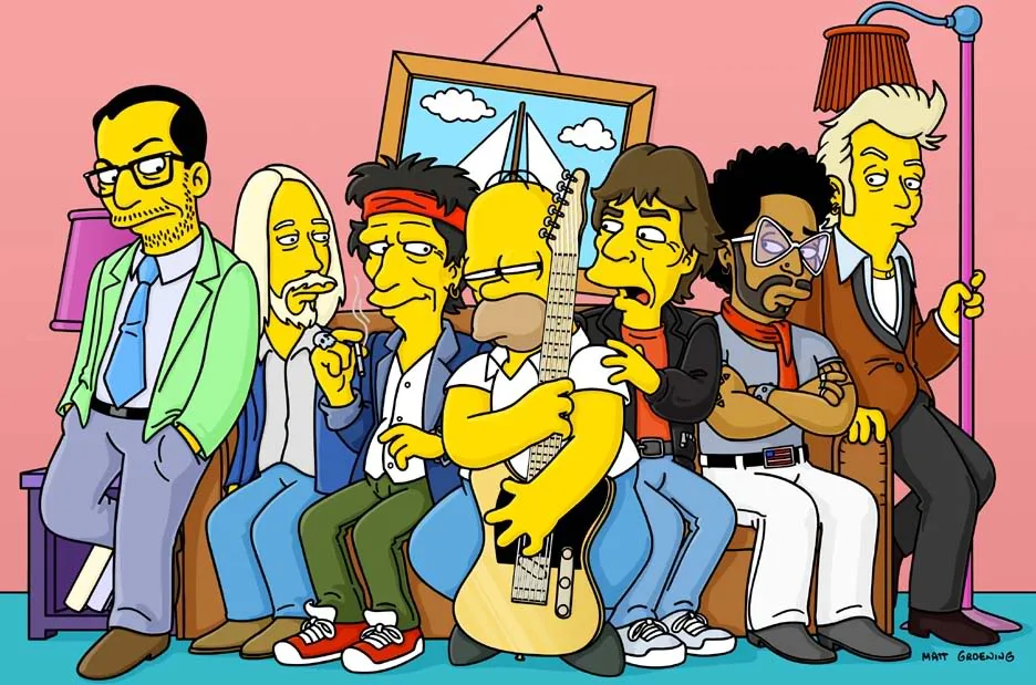 Os Simpsons-Referencias e Parodias ao bom e velho Rock n' Roll + ...