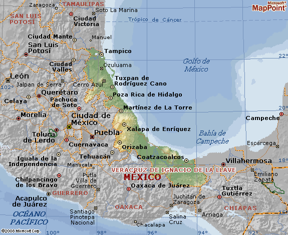 Mapa de veracruz con nombres y municipios - Imagui