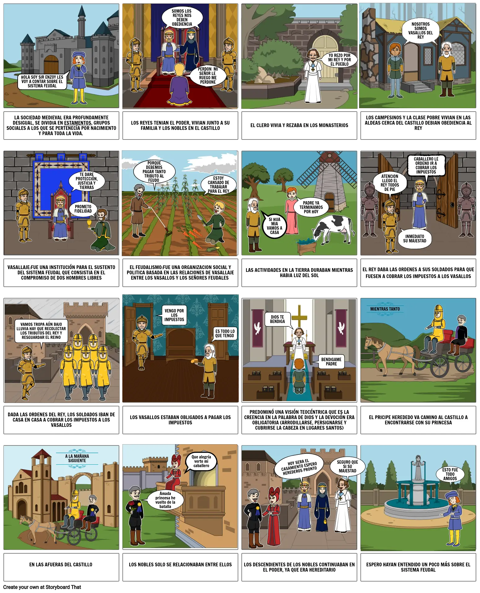 Sistema Feudal Storyboard por enzor