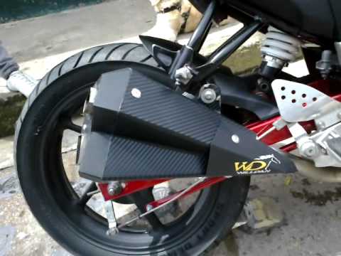 Sistema Willdan Exhaust tipo Kawasaki Z1000 En Yamaha Fz 16 - YouTube