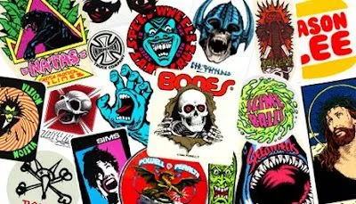 Skate Boards - Sk8 Boards - Tablas de Skate: Retro skate-stickers ...