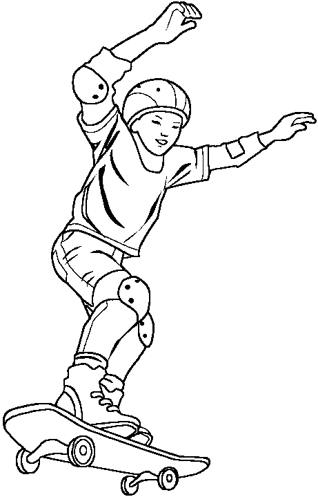  ... !: Skate para Colorir - Desenhos de Desportos Radicais para pintar