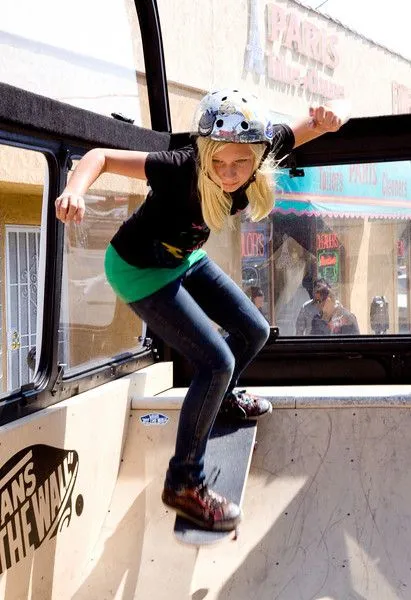 Skater Girl in the Vans "What If" Skate Bus | Flickr - Photo Sharing!