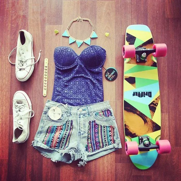 skater girl out fit #cute #fashion #style #tumblr #trendy | For ...