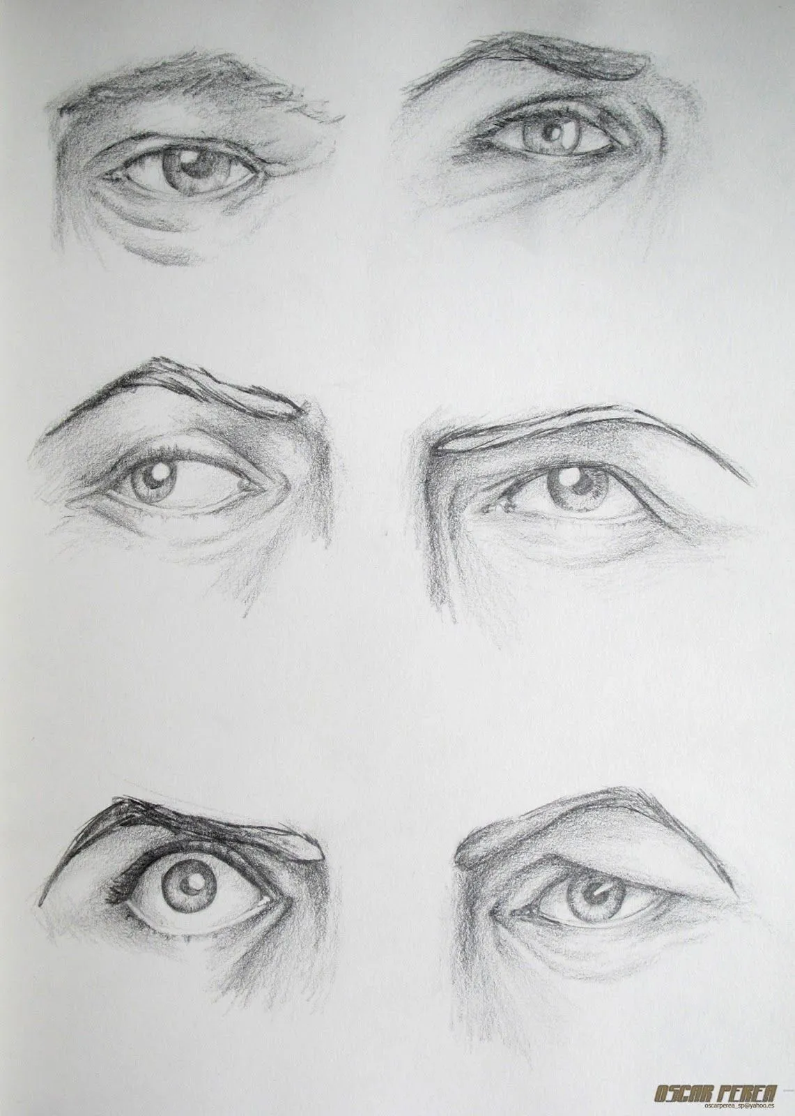 Sketching: Ojos - Lapiz