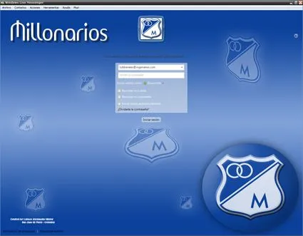 Skin Messenger de Millonarios | Descarga de todo