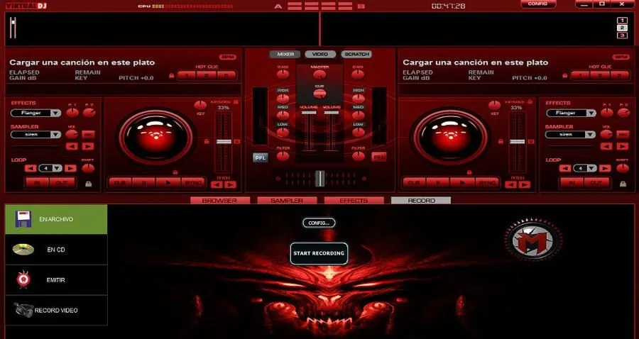 DeviantArt: More Like nuevo skin red para virtual dj 7 by ...