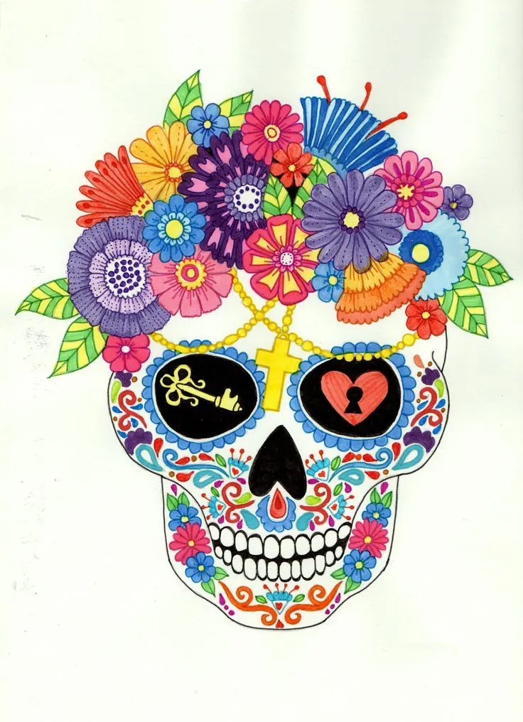 Skull zentangle coloring | Imagenes de calaveras mexicanas, Imagenes de  calavera, Cosas de halloween