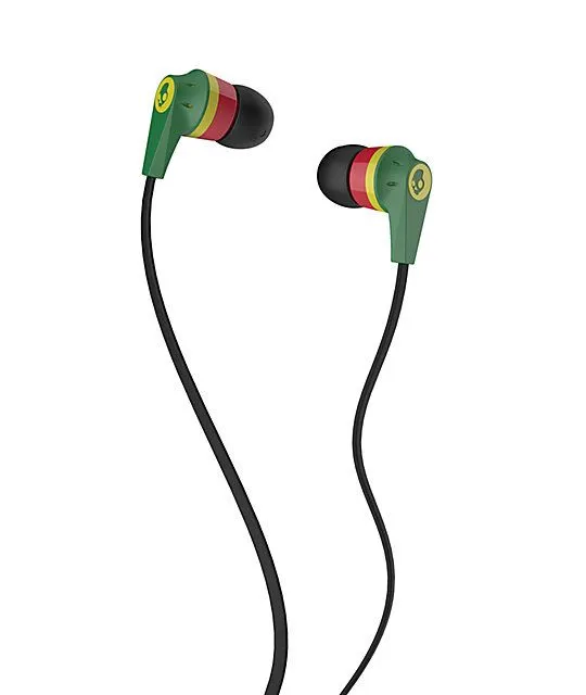 Skullcandy Ink'd 2.0 Rasta Earbuds at Zumiez : PDP