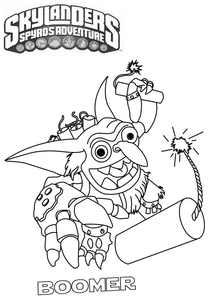 Skylanders Coloring Page | Best Image Coloring