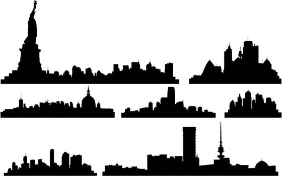 Skylines vectoriales gratis Ciudad Vector misceláneos - vectores ...