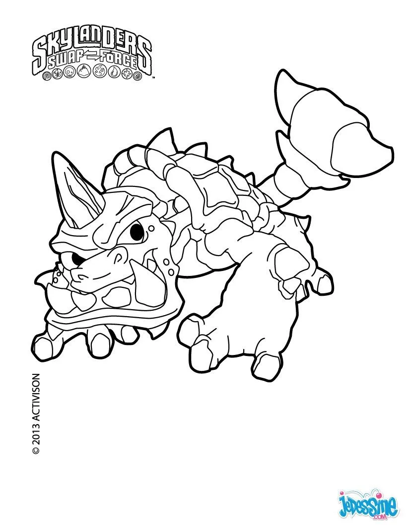 Coloriage SKYLANDERS SWAP FORCE - Magna Charge