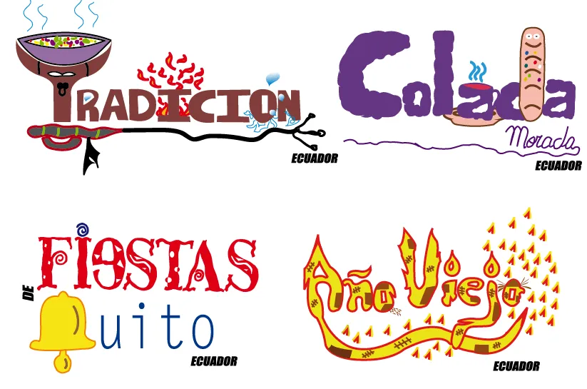 Smart designs: Logos por fiestas tradicionales de Ecuador