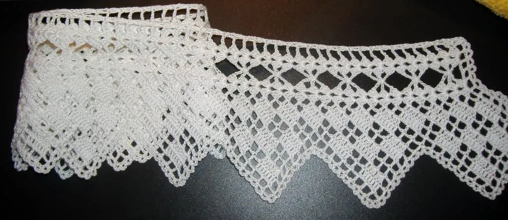 Puntillas a crochet mariposas - Imagui