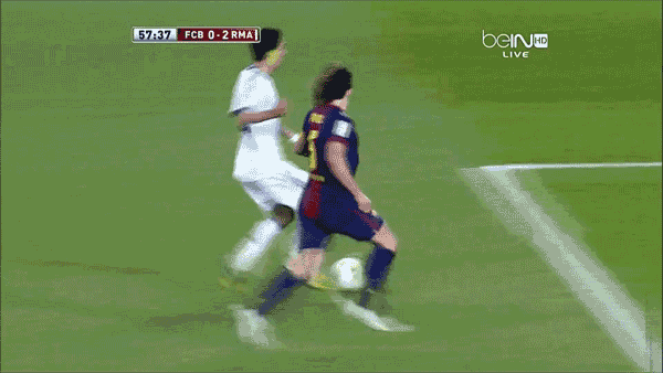 Snapshot: Carles Puyol Does His Groin A Mischief Against Real ...