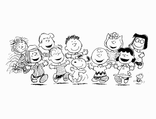 SNOOPY Y SUS AMIGOS PARA COLOREAR | Dibujos para colorear