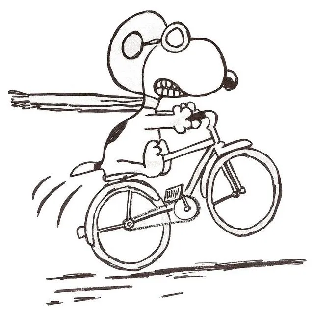 Snoopy bicycle | Chistoso | Pinterest