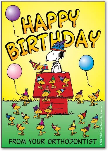 Snoopy Birthday Hat Postcard | SmartPractice Dental