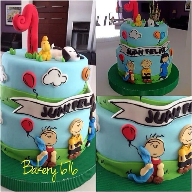 Snoopy cake / pastel Bakery 676 | SNOOPY CAKE | Pinterest