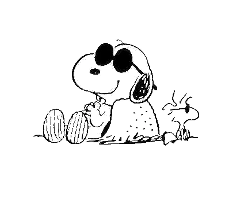 Snoopy para colorear