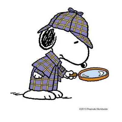 Snoopy Sherlock-my children know how i love research... | This is ...