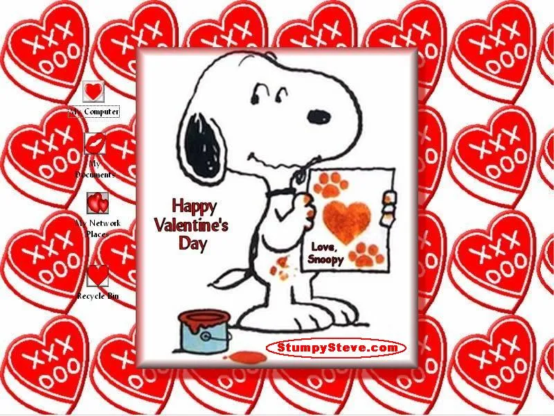 Valentine Wallpapers: Snoopy Valentine Wallpapers